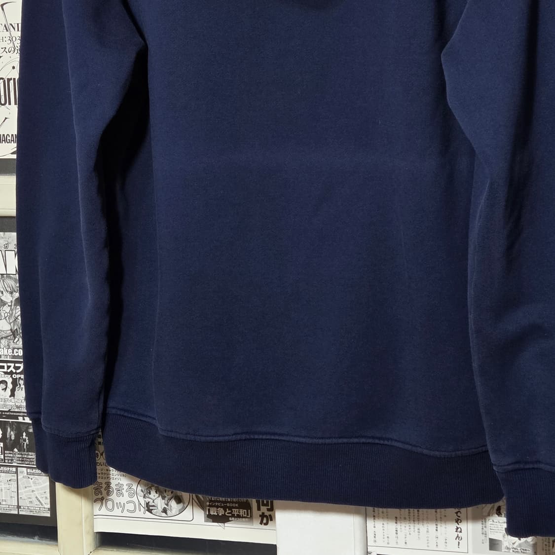 아디다스 네이비 빅 트레포일 후드티 상품이미지6