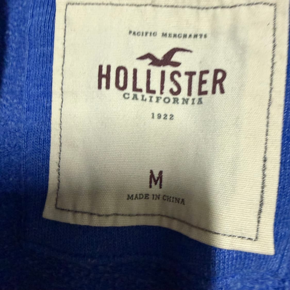 슬림핏 홀리스터 블루 후드집업 M 상품이미지3