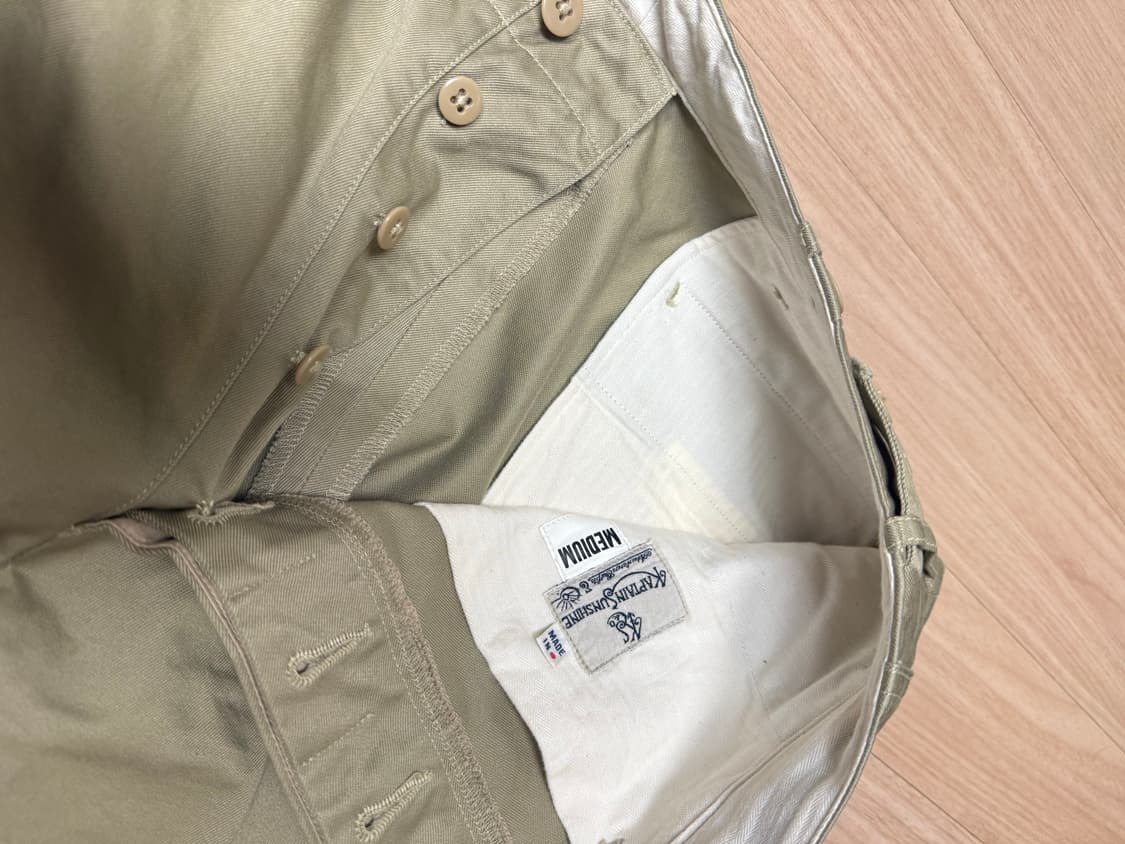 캡틴선샤인 진베이지 카키 팬츠 바지 상품이미지3