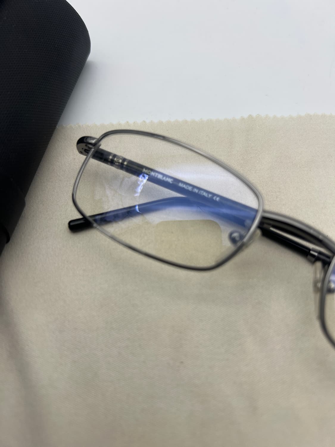 MONTBLANC 메탈 직사각 안경 MB 72 A36 상품이미지3