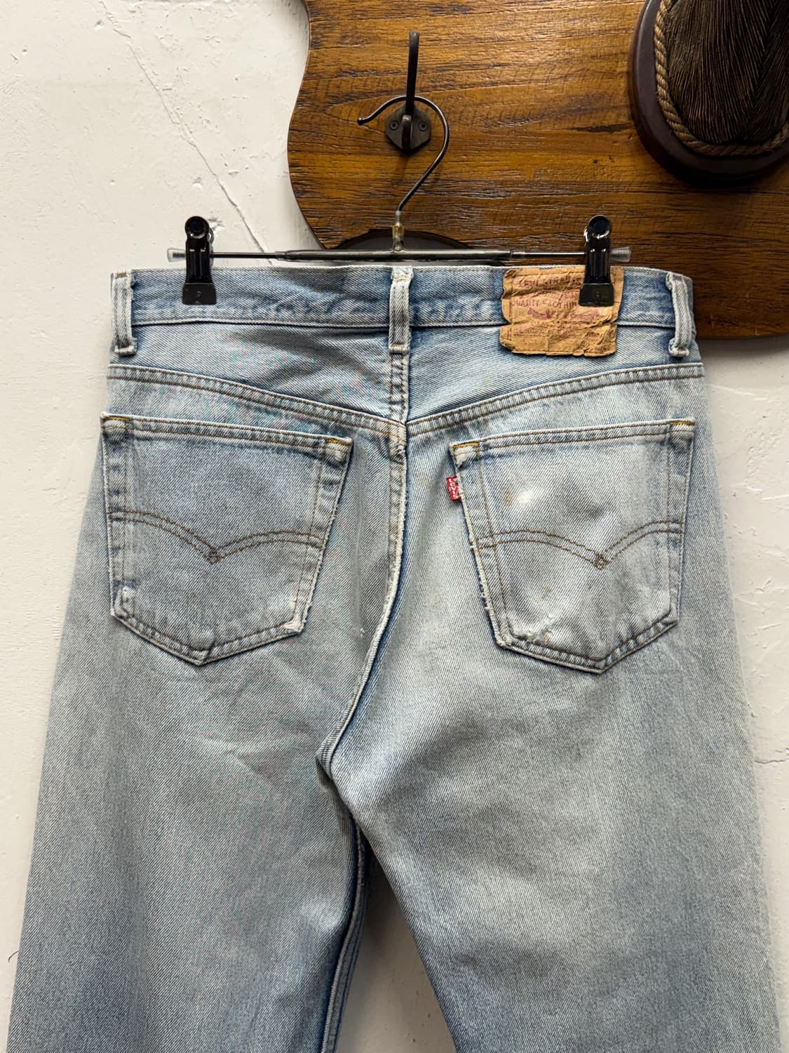 90s USA Levi’s 501 Heel Bite Straight De 상품이미지2