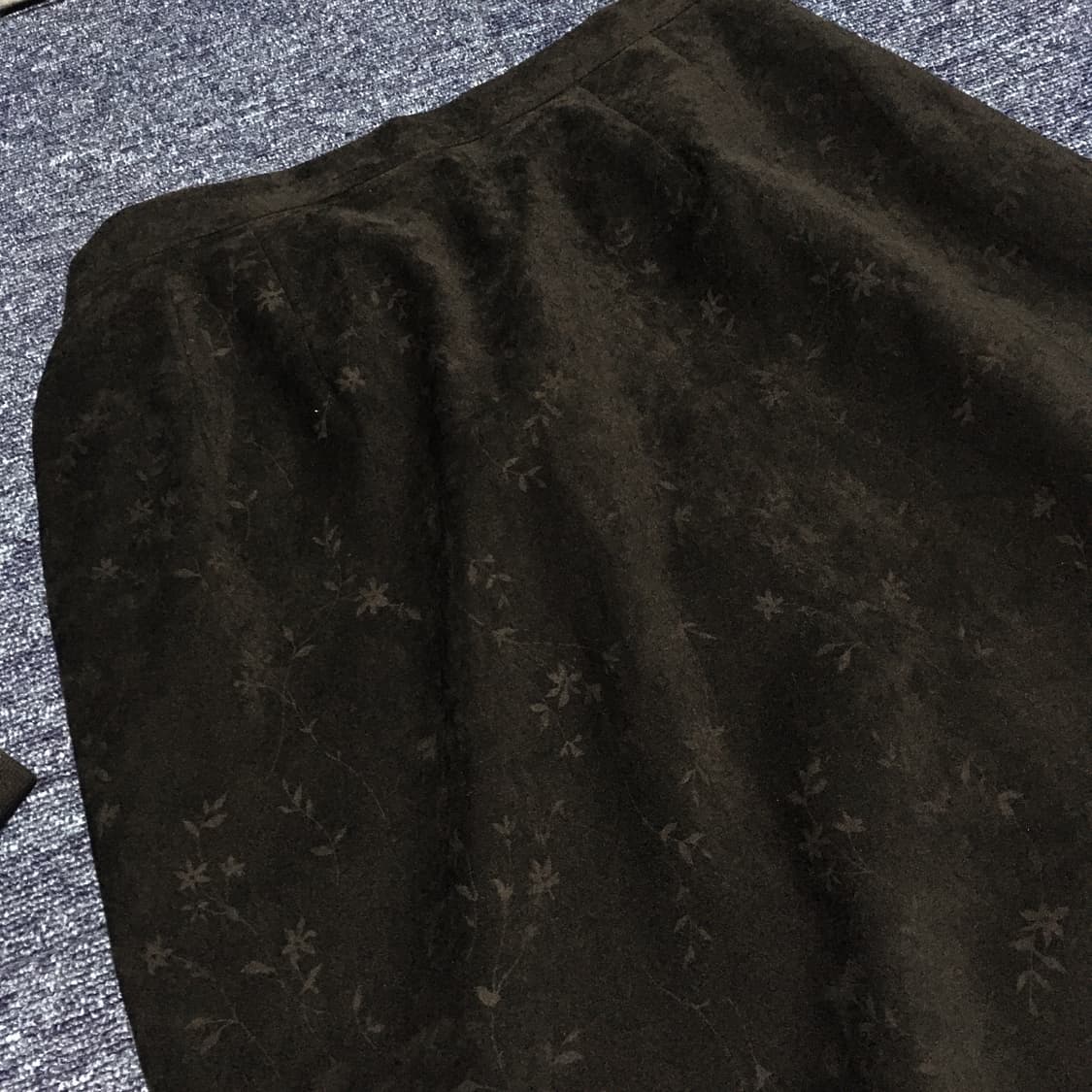 빈티지 벨벳 롱스커트 상품이미지2