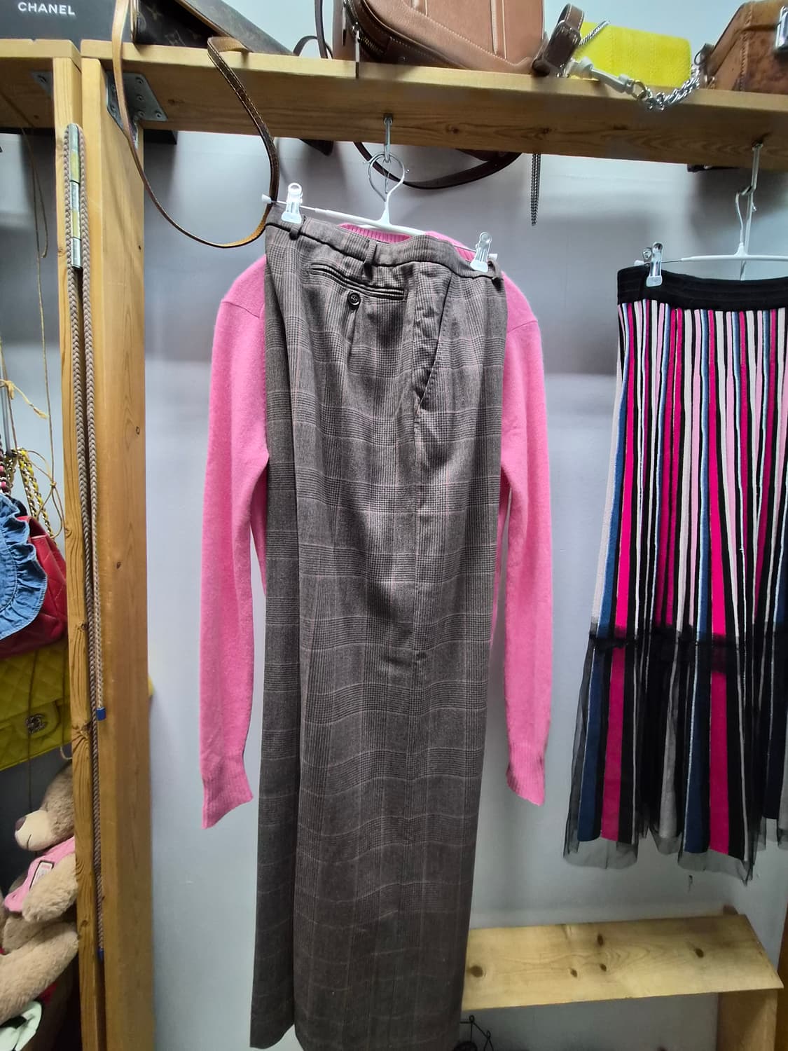 수입 캐시미어100% 니트. 막스마라 체크팬츠 상품이미지6