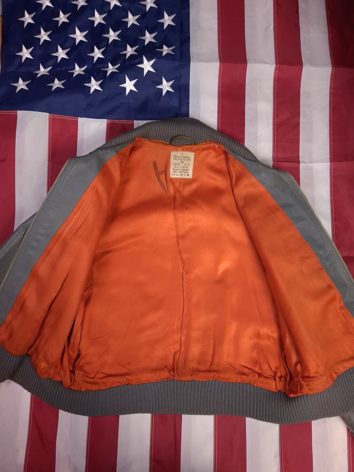 오리지날 독일군 리얼레더 플라이트 항공자켓 상품이미지8