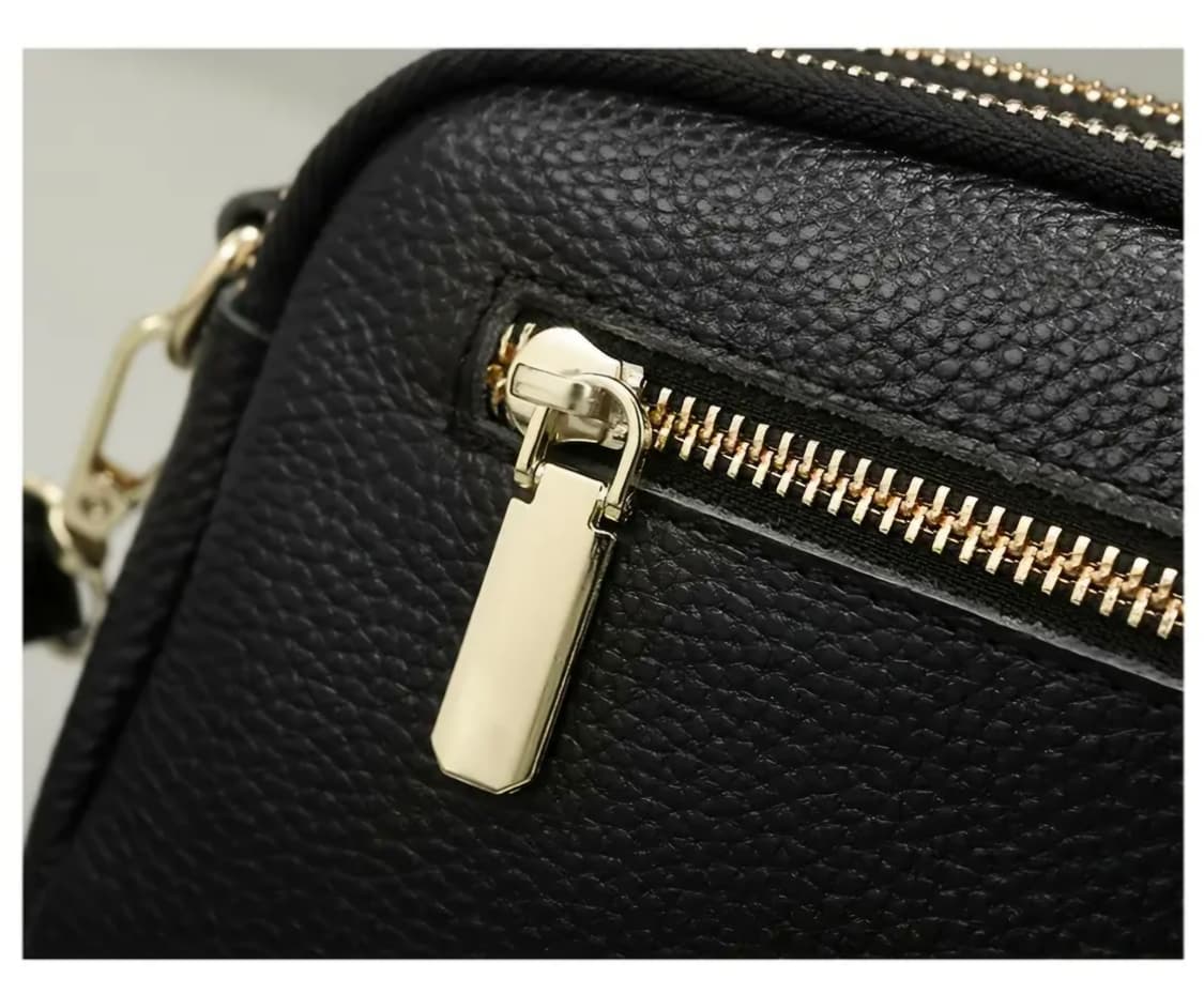 천연 탑그레인 소가죽 미니 크로스백 (이중수납/가벼움)가죽 퀄리티가 정말 상품이미지5