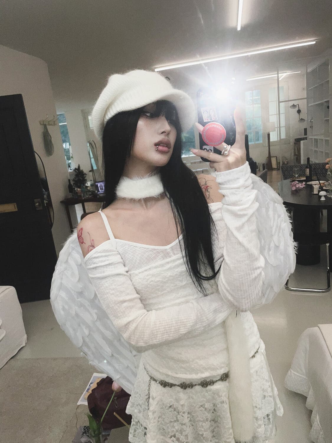 [Sepia] Angora fur cap 상품이미지3