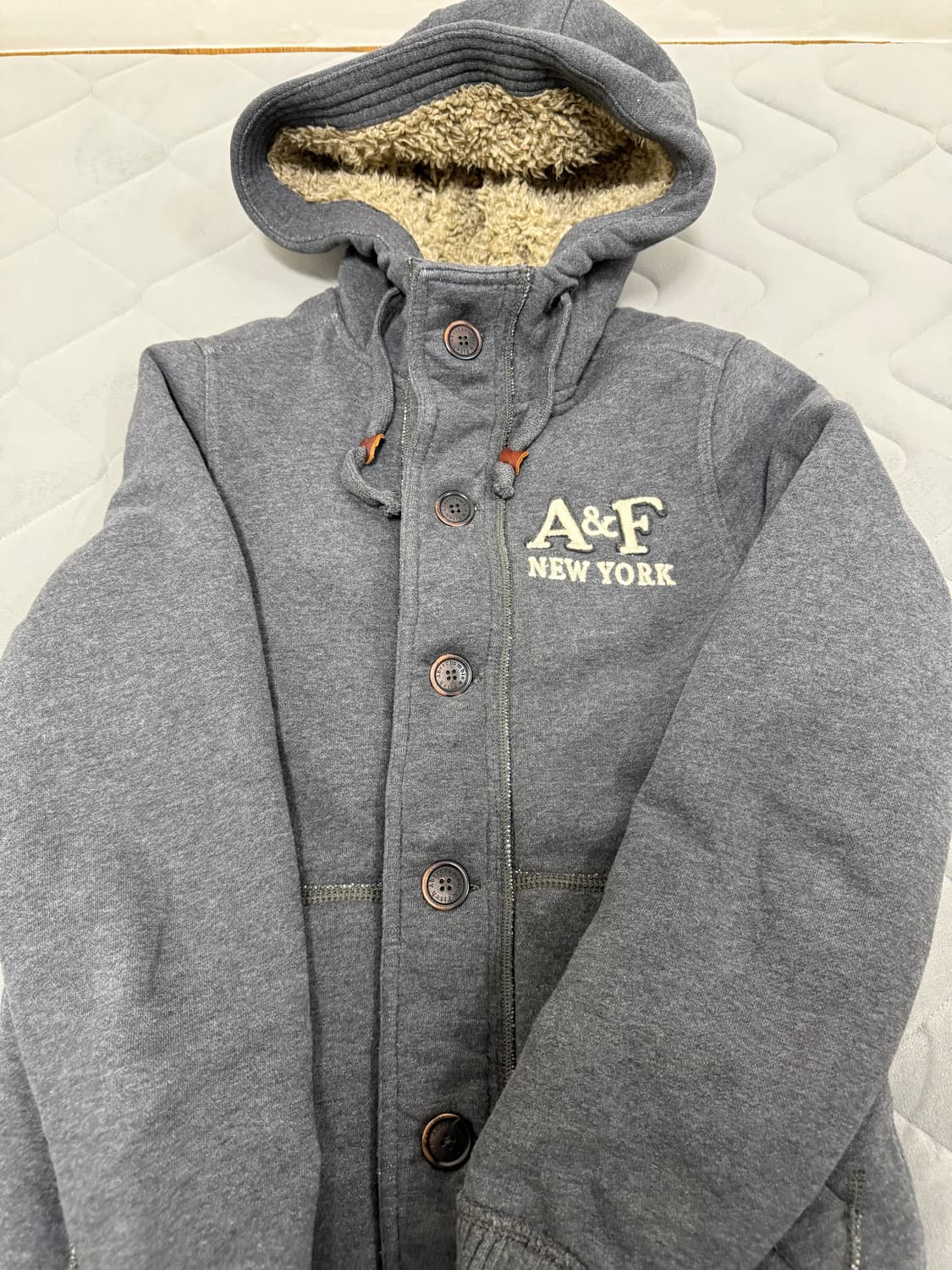 아베크롬비 그레이 후드 집업 S 사이즈 구재 빈티지 상품이미지3