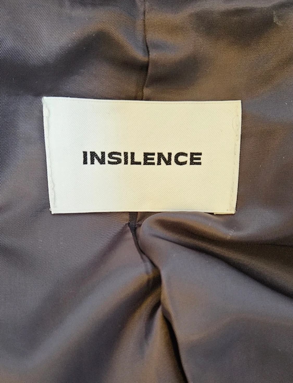 인사일런스 포텍스 더블 브레스티드 롱 블레이저 그레이 베이지(M) 상품이미지3