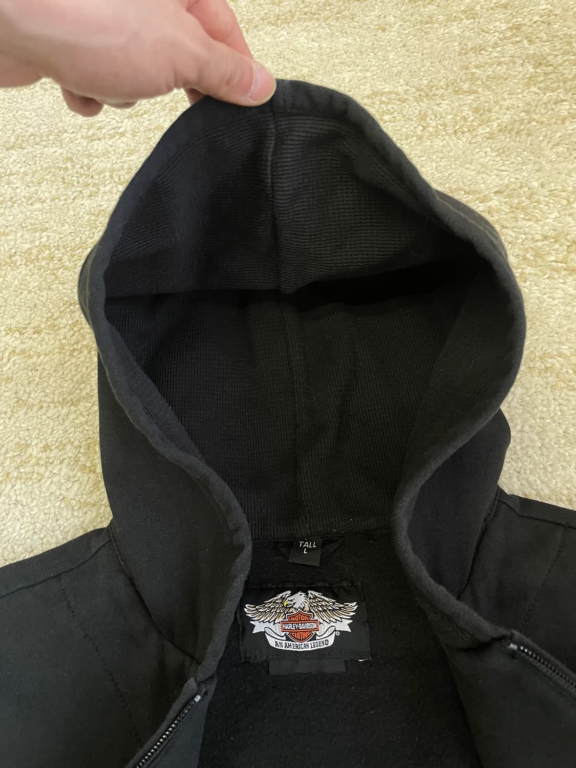 [L]00s 할리데이비슨 후드 베스트 조끼 상품이미지4