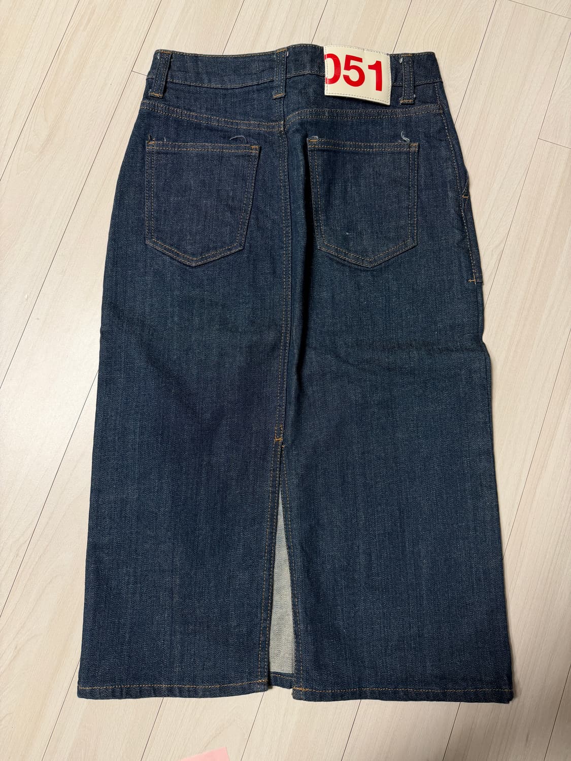 플랙 진청 스커트  상품이미지6