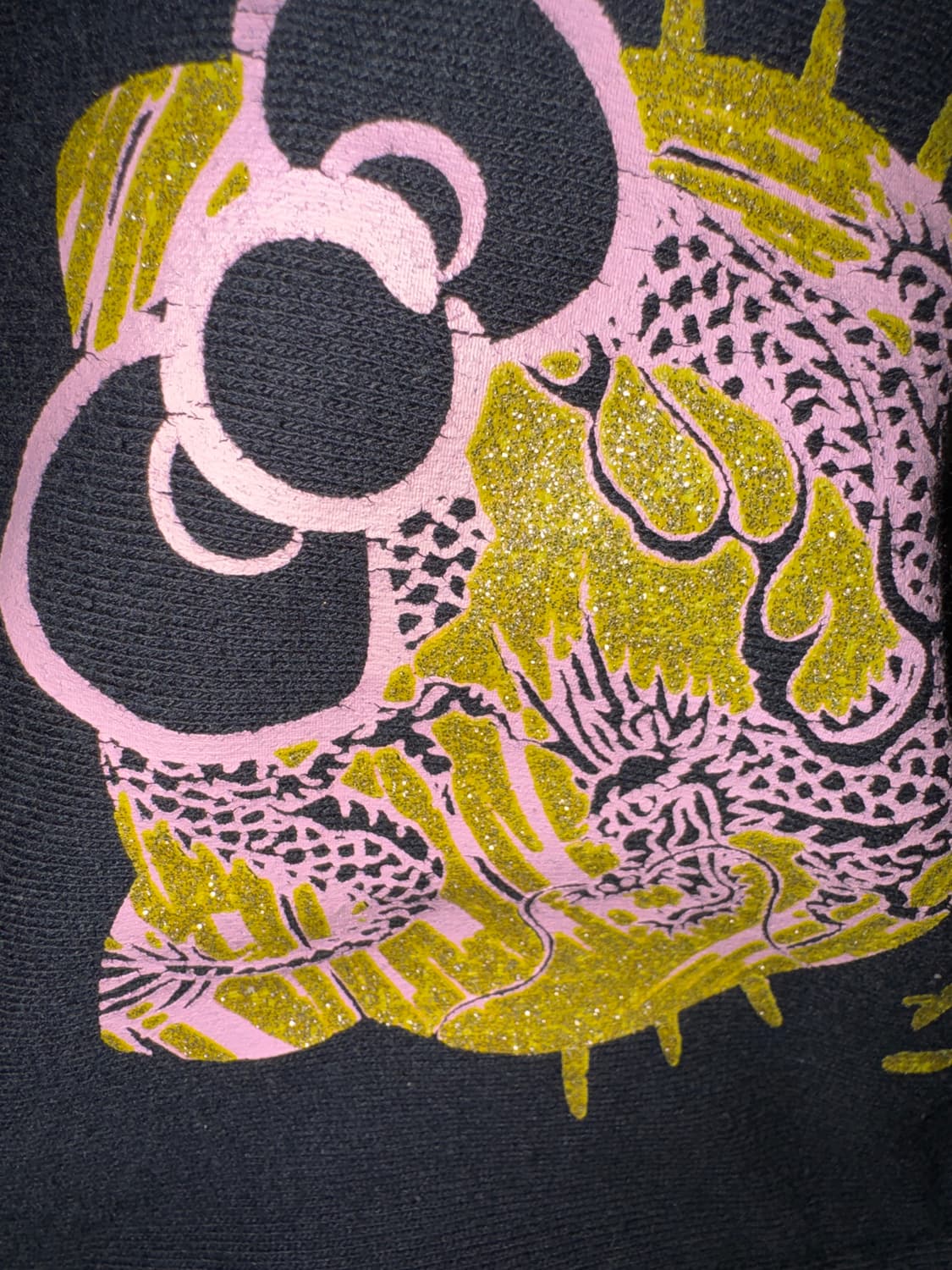 헬로키티 갸루 스카쟌 문양 후드집업 상품이미지4