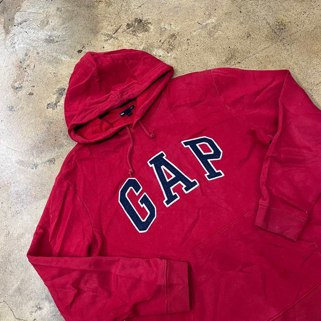 [정품/M] GAP 갭 레드 로고 후드티 b19 상품이미지1