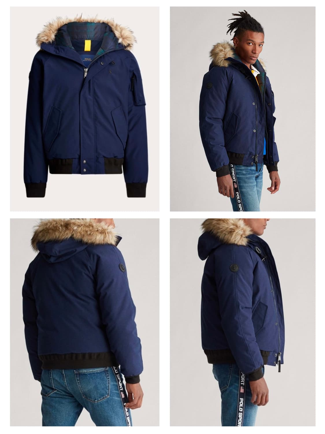 폴로 랄프로렌 n2b 맨즈 포 퍼 트림 로얄네이비 다운 자켓 상품이미지4