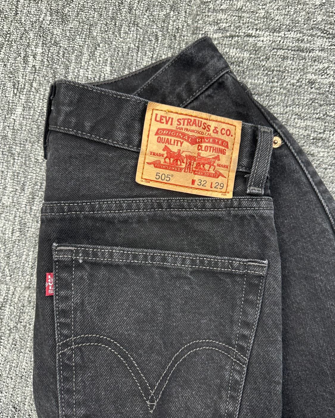 (허단39)00'S 리바이스 505 워싱블랙-M1125 상품이미지3