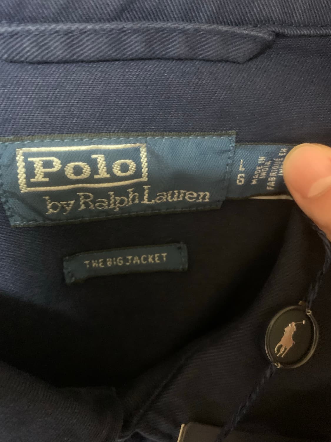 폴로 랄프로렌 빅자켓 네이비 L 상품이미지2
