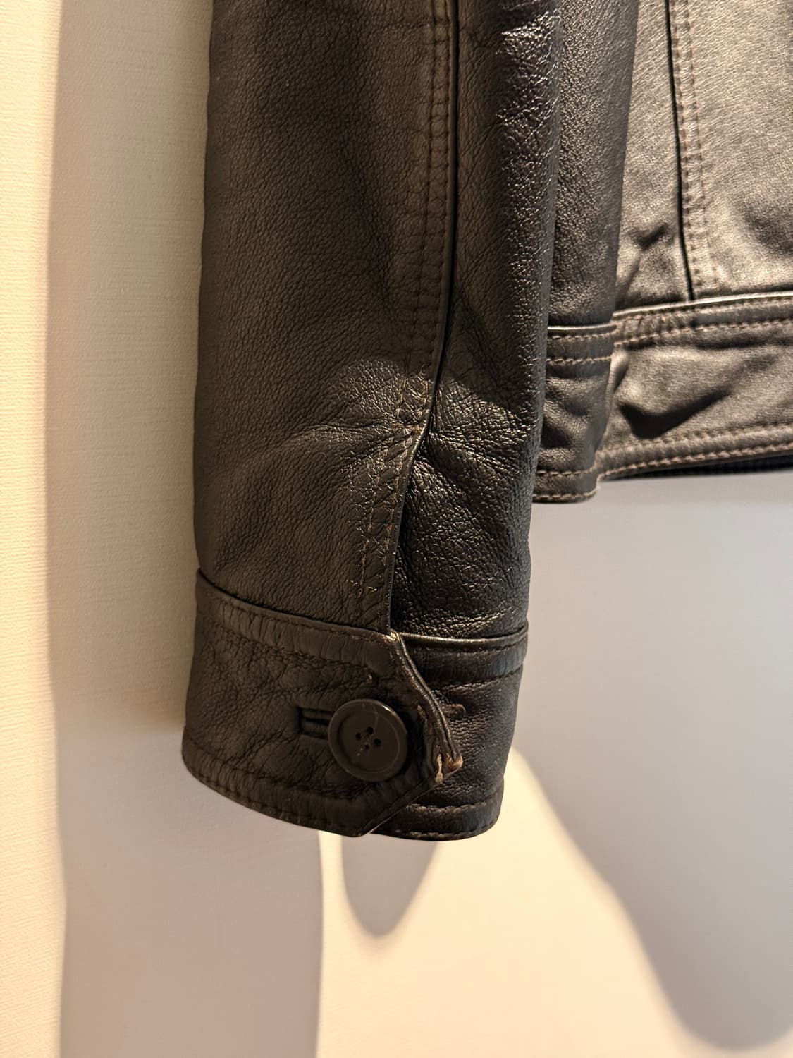 00s Leather Trucker Jacket 상품이미지6