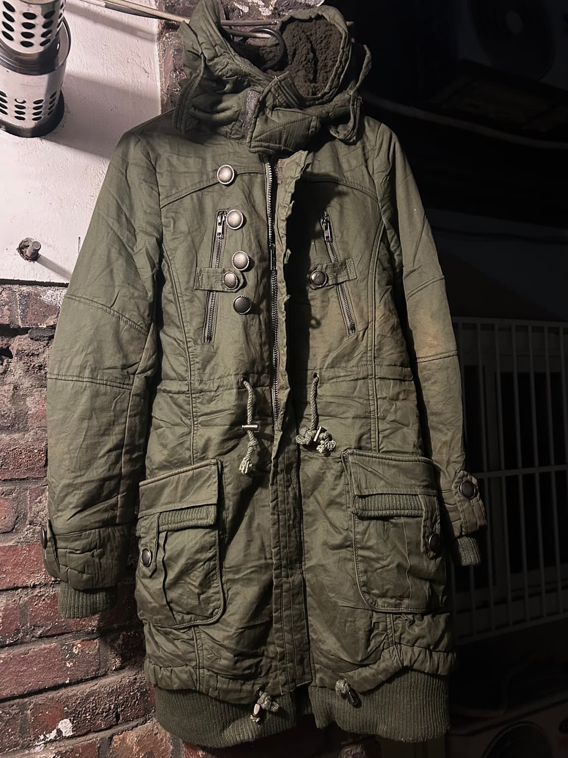 *Archive* 2000s taboo 보노넥 버튼 카키 야상 자켓  상품이미지2