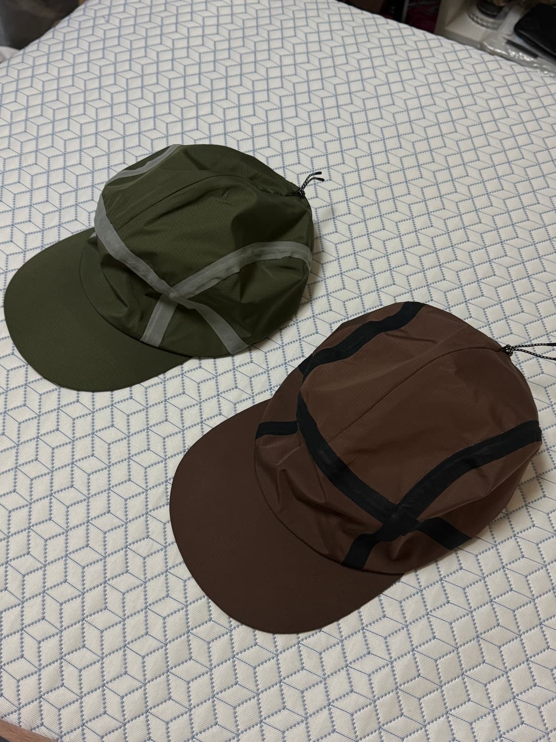 jeongli 정리 3 layer cap 브라운 올리브 일괄 상품이미지3
