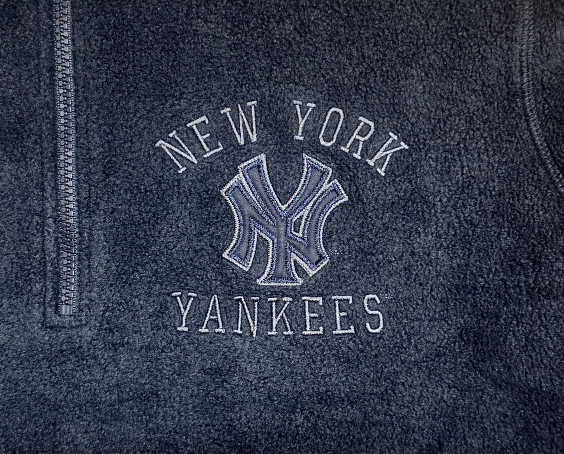 [희귀/L] 일본 유니클로 x MLB 뉴욕 양키스 하프집업 아노락 플리스 상품이미지4