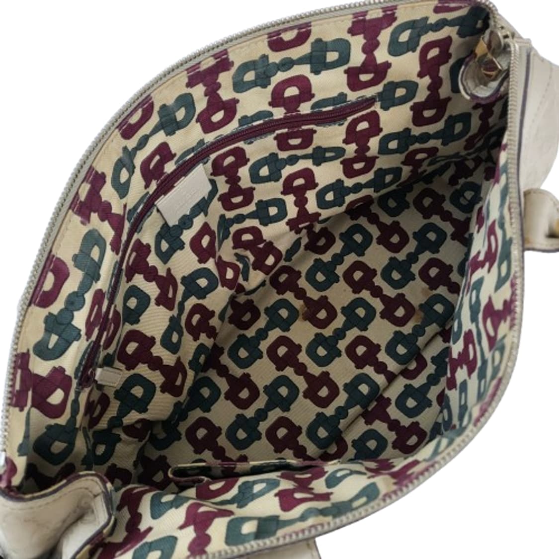 정품 구찌 177052 베이지 레더 GG 시마 핸드백 상품이미지10