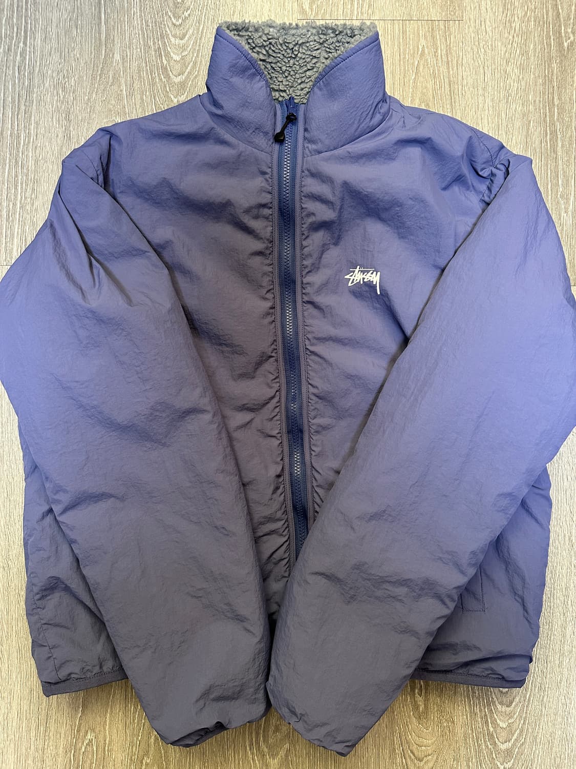 스투시 쉐르파 리버시블 자켓 블루스톤 m 상품이미지2