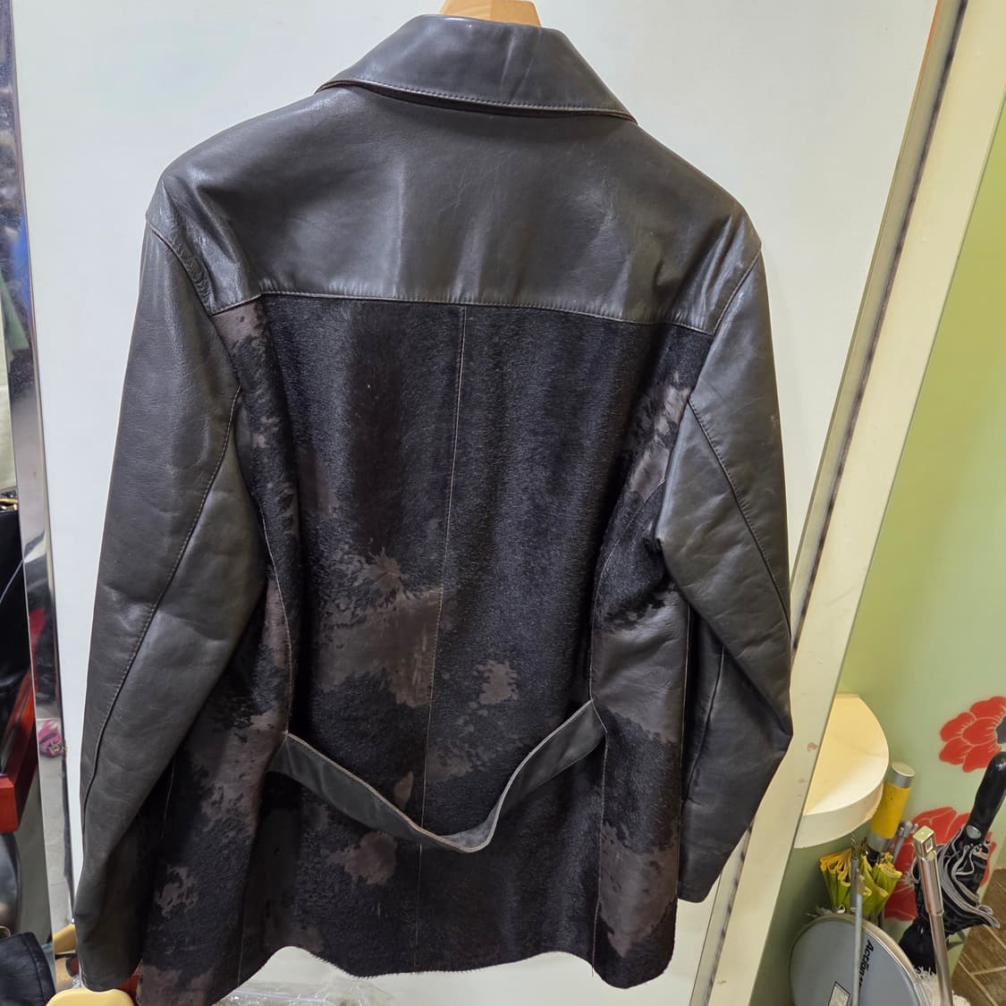 닐바렛 가죽 송치 자켓 상품이미지6