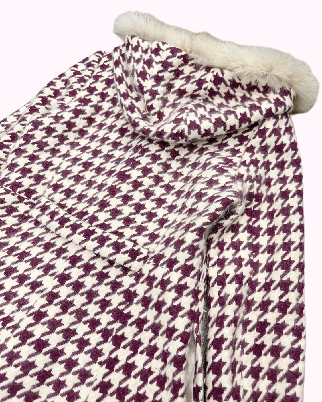 fluffy angora fur hood duffle coat 상품이미지6