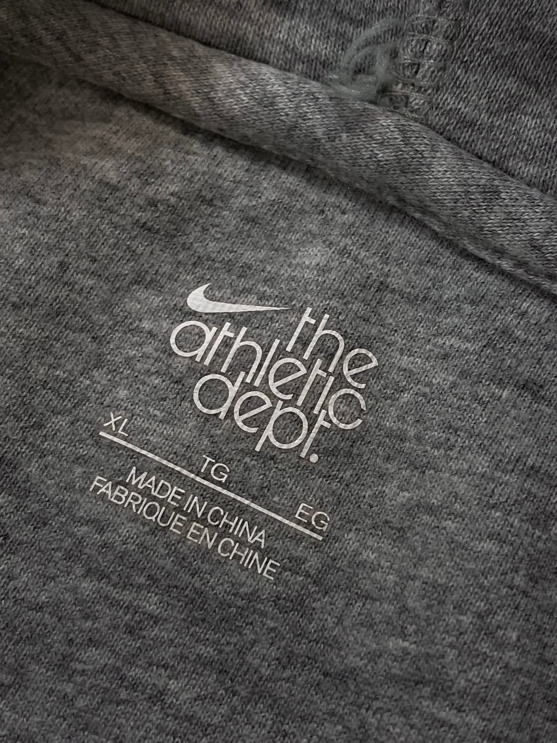 나이키 기모 크롭 후드집업 그레이 XL #csz3628 상품이미지4