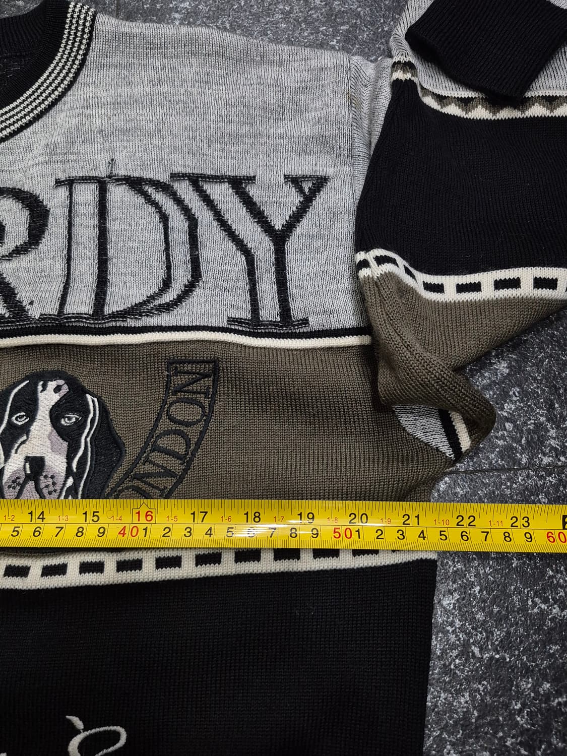 하디 에이미스(Hardy Amies) 런던 빈티지 스웨터 남성 100사이 상품이미지5