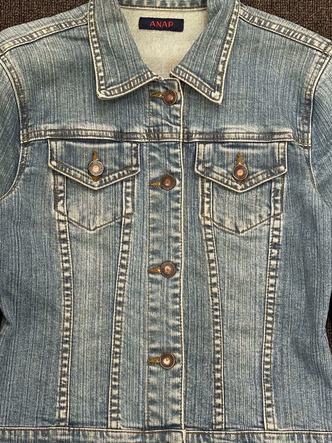 OS)Japanese vintage 여성 데님 자켓 상품이미지2