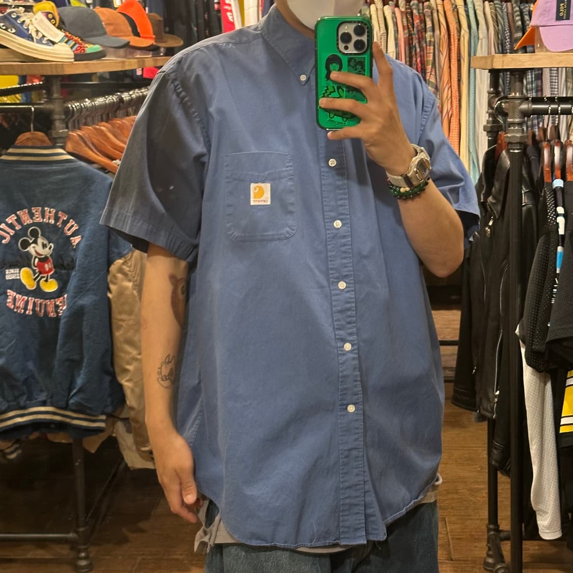 [HI] 칼하트 반팔 셔츠 블루 상품이미지4