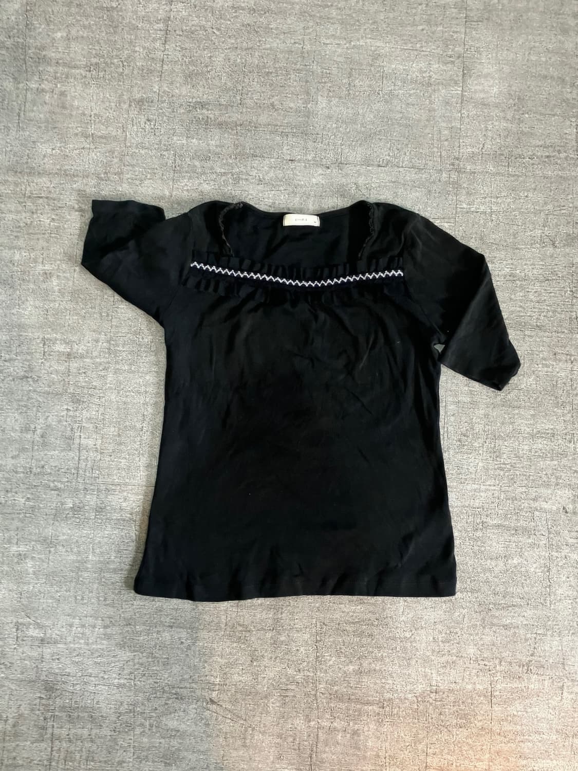 일본빈티지 Goodi 핀터깔y2k 하구미모리걸 바선생 썸머티셔츠 상품이미지1
