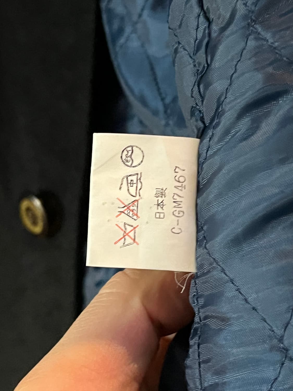 Friendly Original 캐시미어 싱글코트 네이비 L 상품이미지8