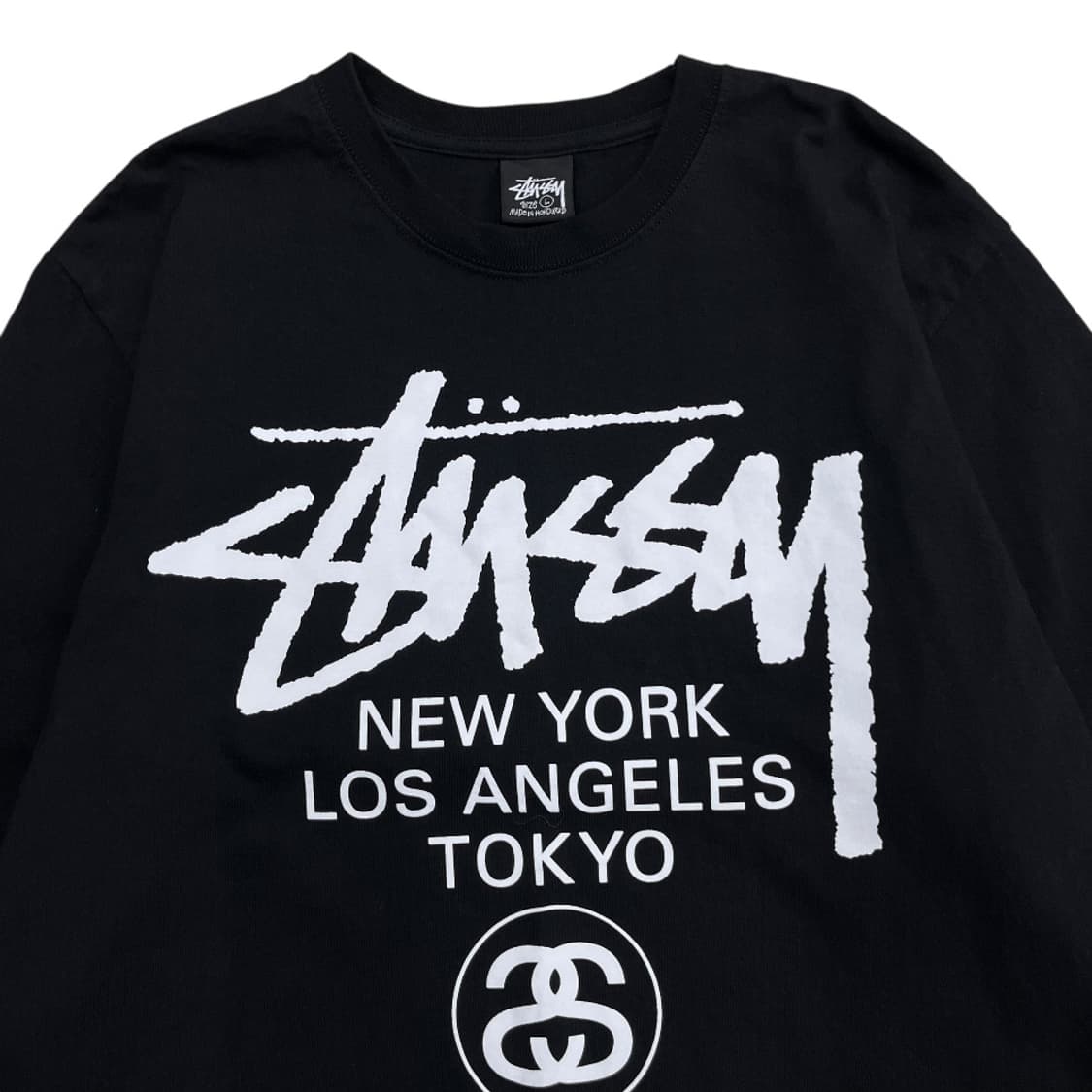 스투시 월드투어 블랙 롱슬리브 L 상품이미지5