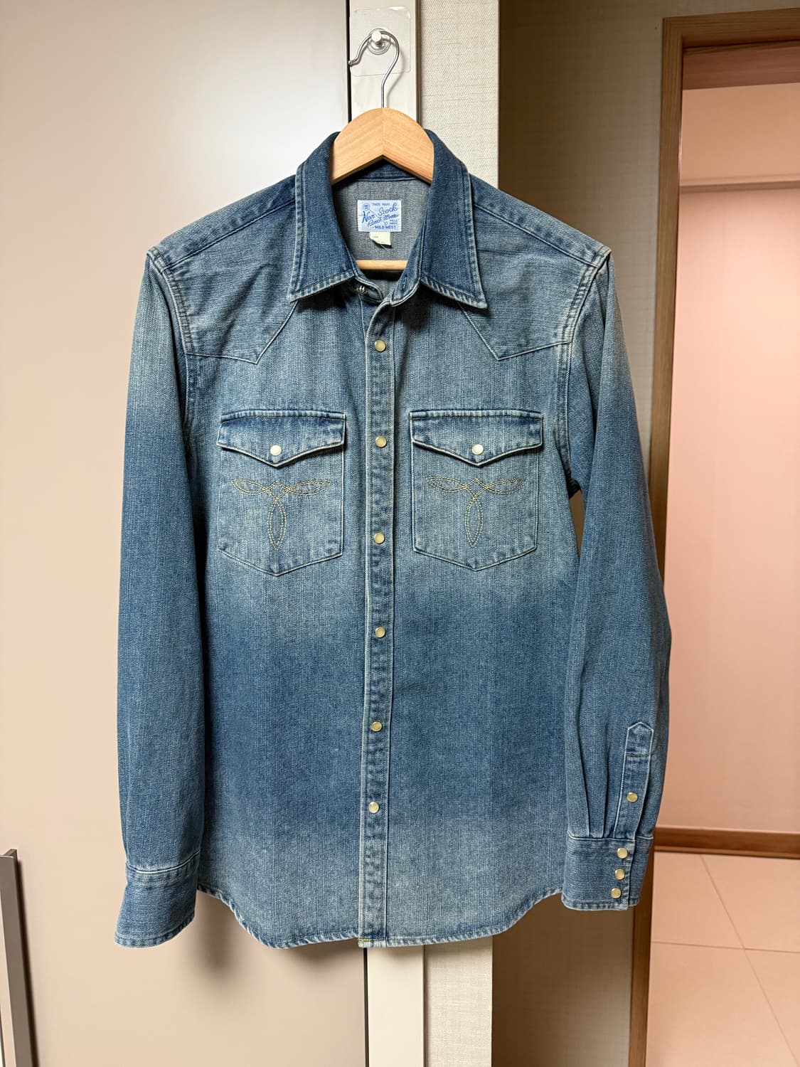 브론슨 논스탁 웨스턴 데님셔츠 XL 상품이미지1