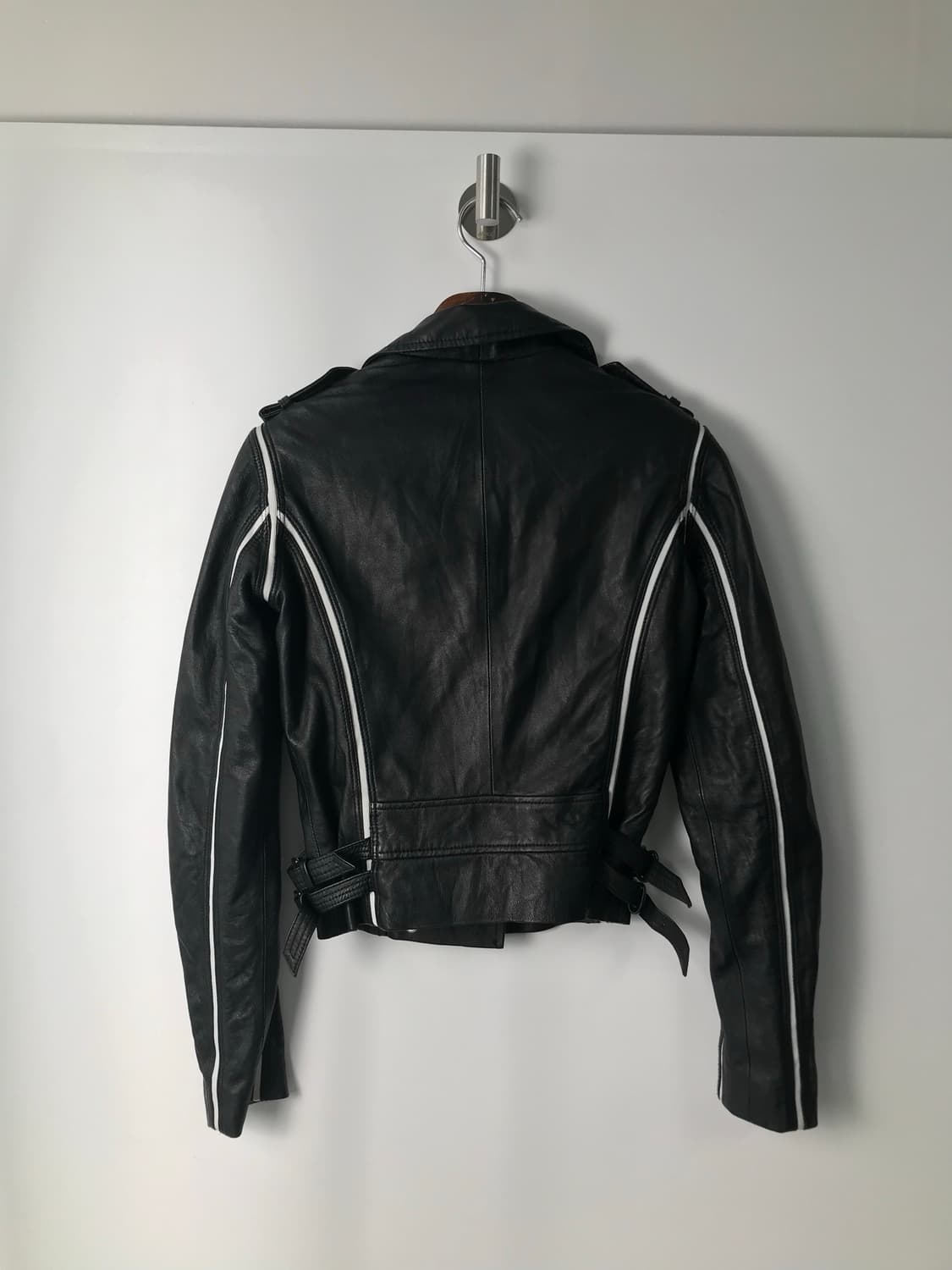 Iro 양가죽 바이커 크롭 레더 자켓 상품이미지3