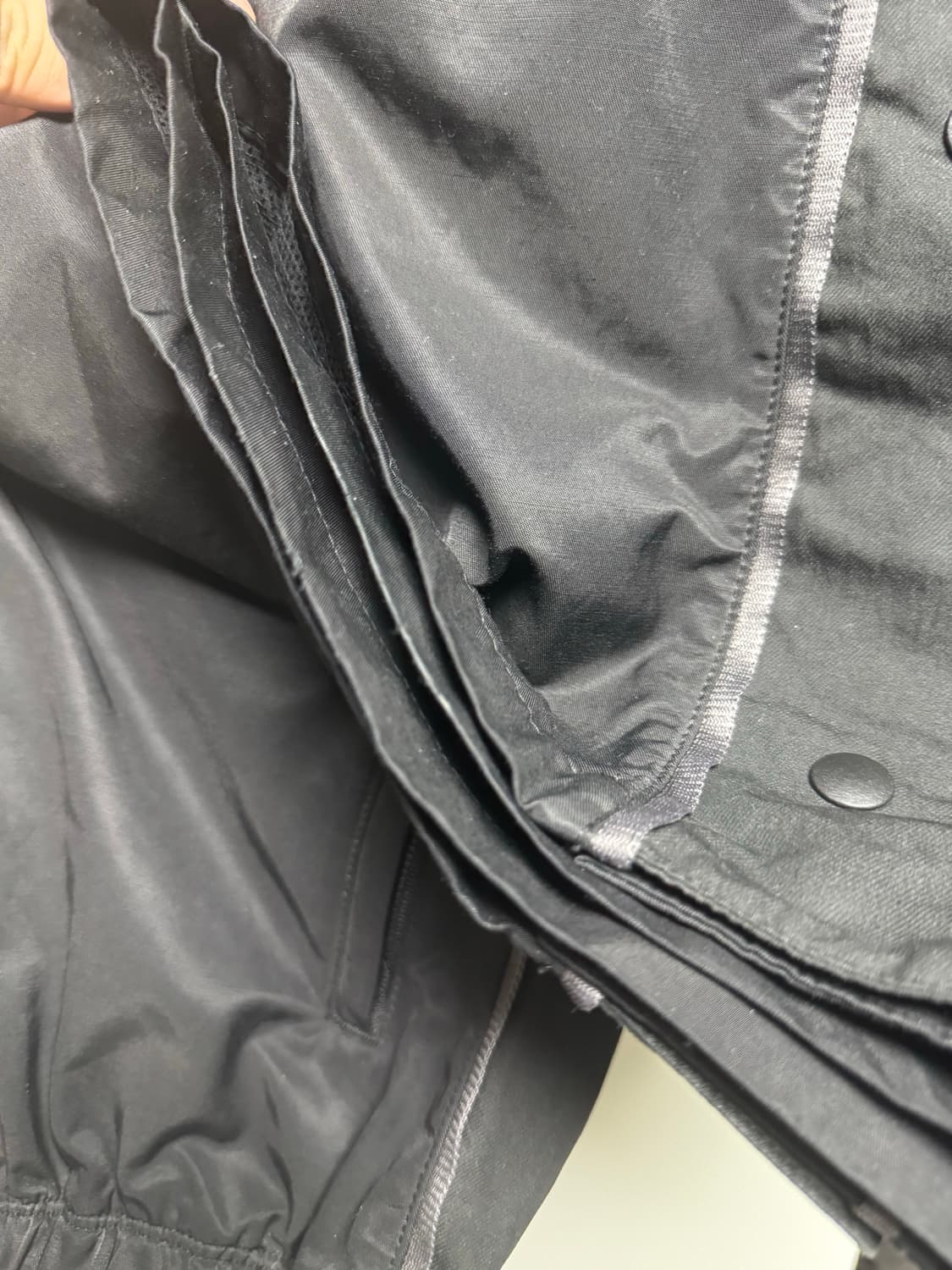 [3] 폴리테루 1011 트랙 팬츠 트리플 블랙 스냅 버젼 상품이미지5