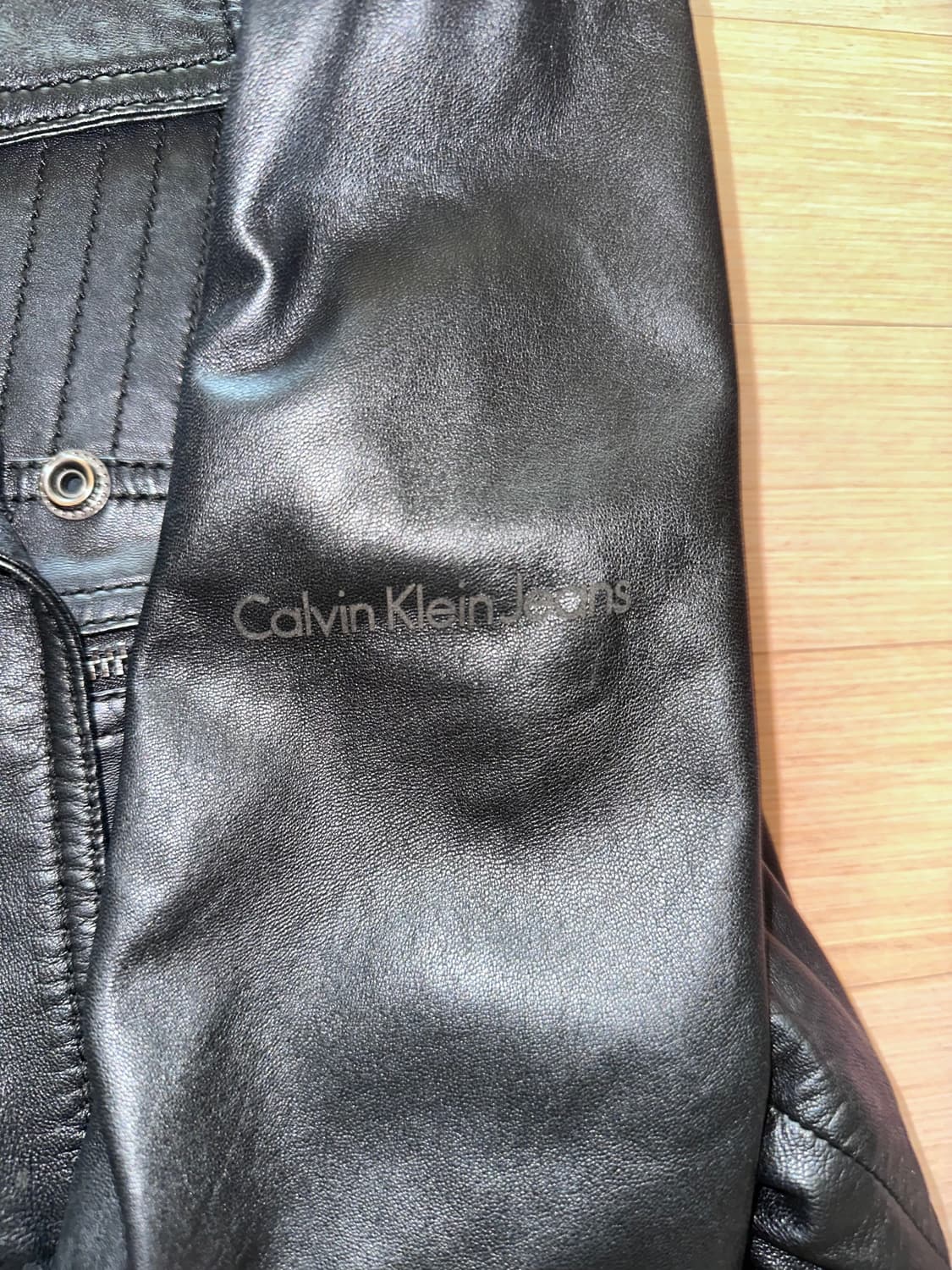 켈빈클라인 진 겉감 100% 양가죽 자켓 상품이미지4