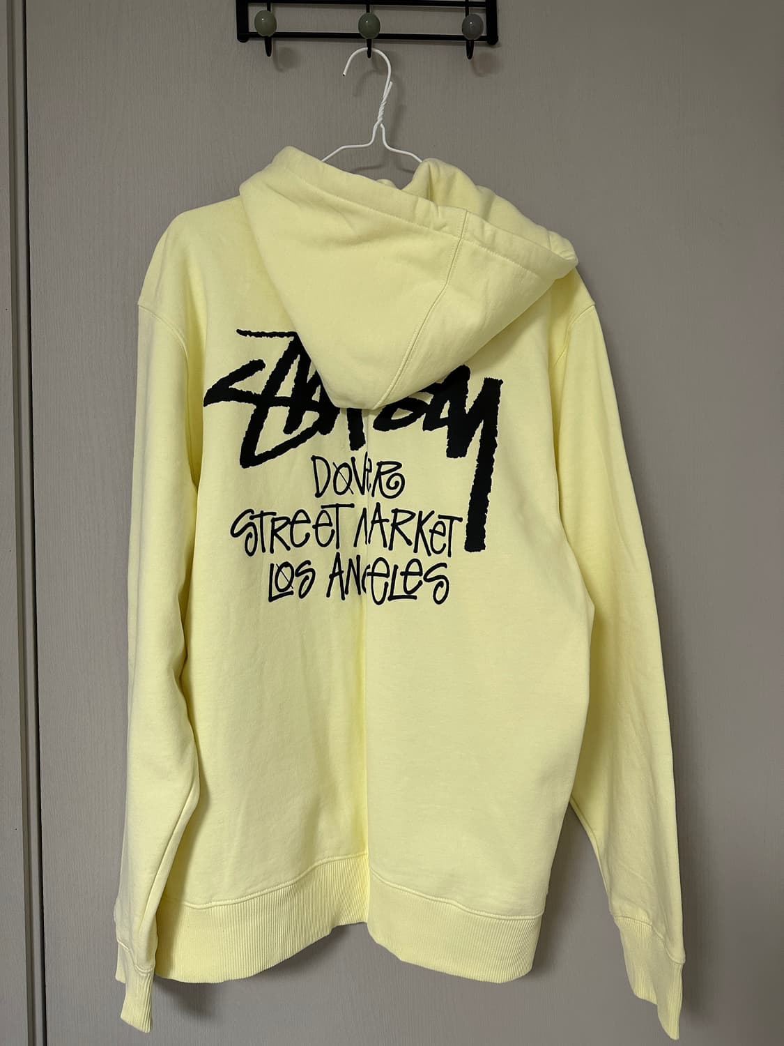 스투시 도버 스트릿 LA 후드집업 페일 옐로우 상품이미지2