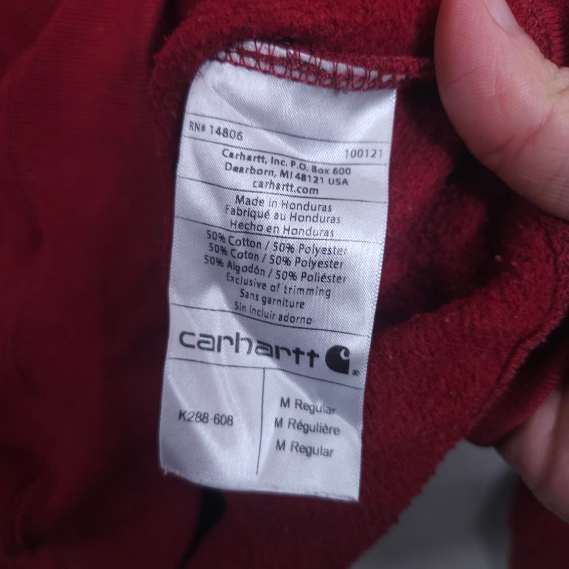 칼하트 사이드로고 후드티 M 상품이미지4