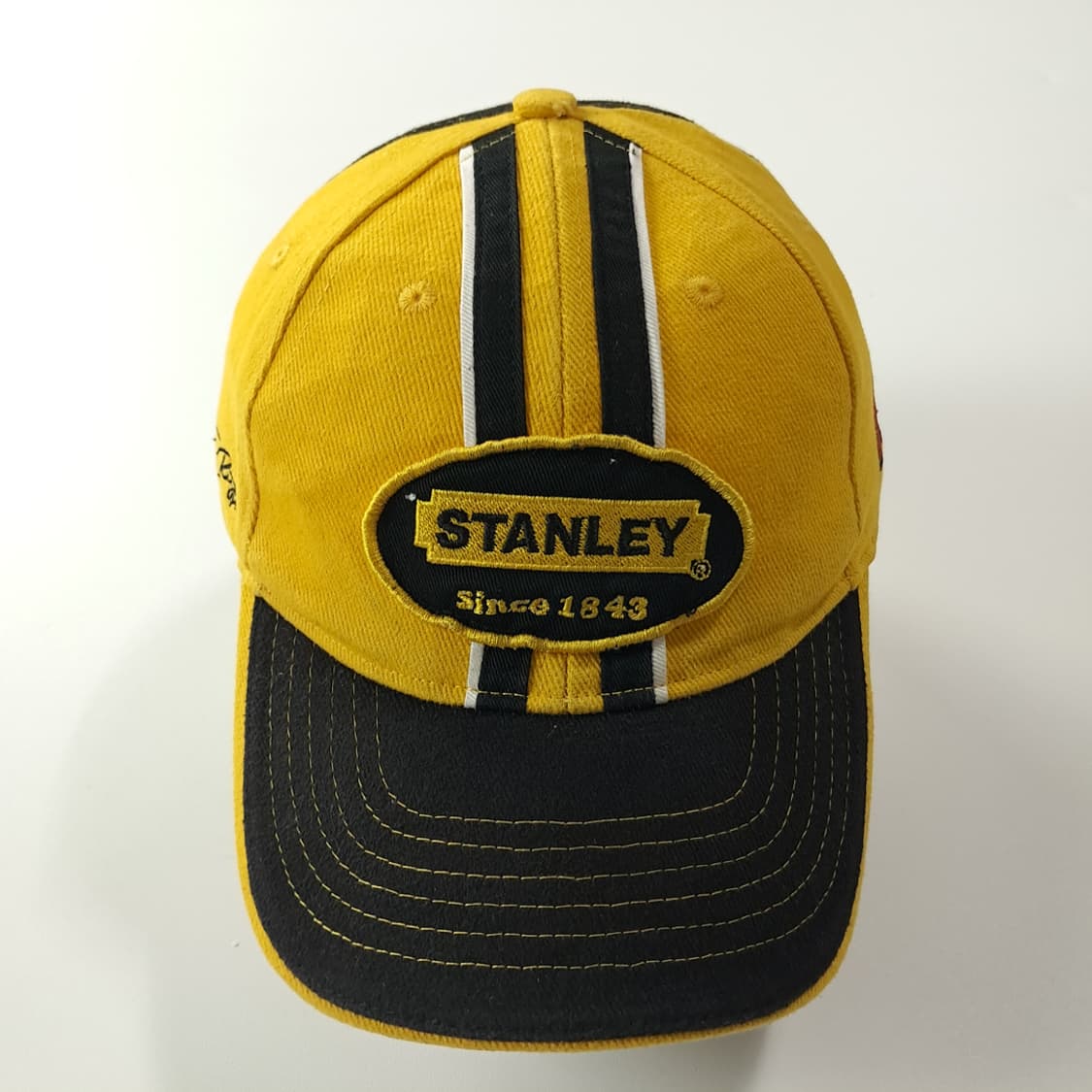 스탠리 레이싱 옐로우 & 블랙 배색 자수 레이싱 캡 모자 P2114 상품이미지3