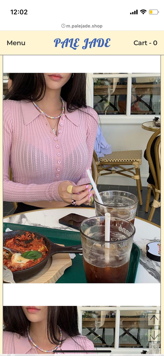페일제이드 레트로 트위스트 카라 가디건 상품이미지1