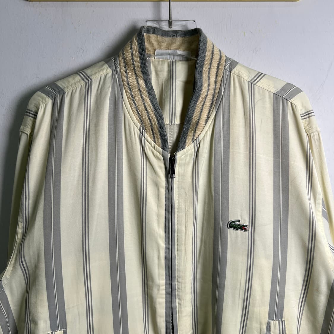 Lacoste 라코스테 빈티지 스트라이프 봄버 자켓  상품이미지4