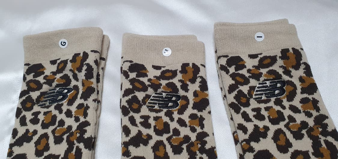 호피 레오파드 브라운 블랙 뉴발란스 양말 상품이미지8