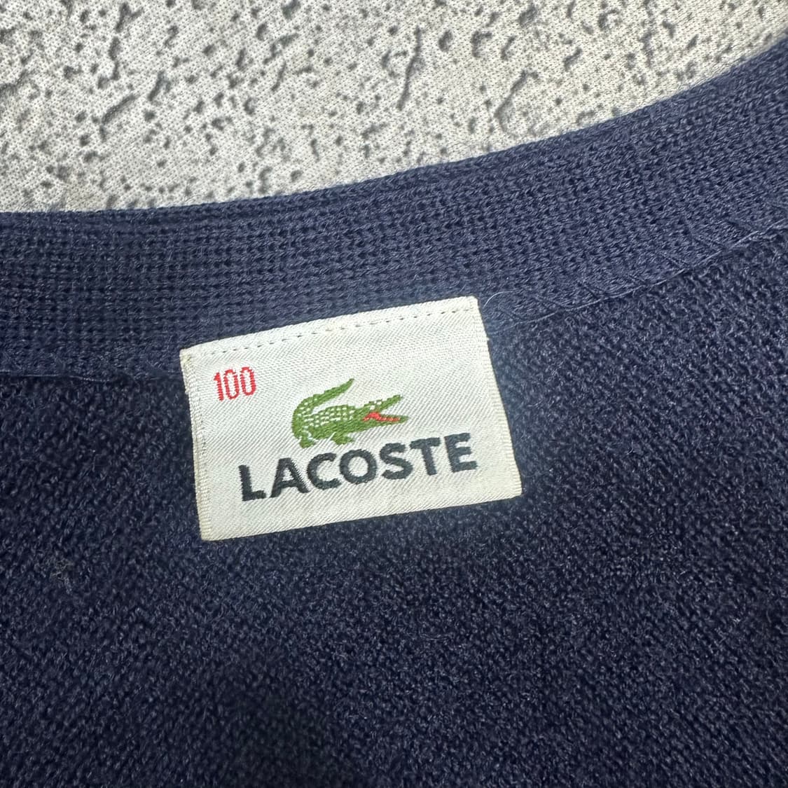 ✨ (바배) 라코스테 네이비 니트 가디건  상품이미지3