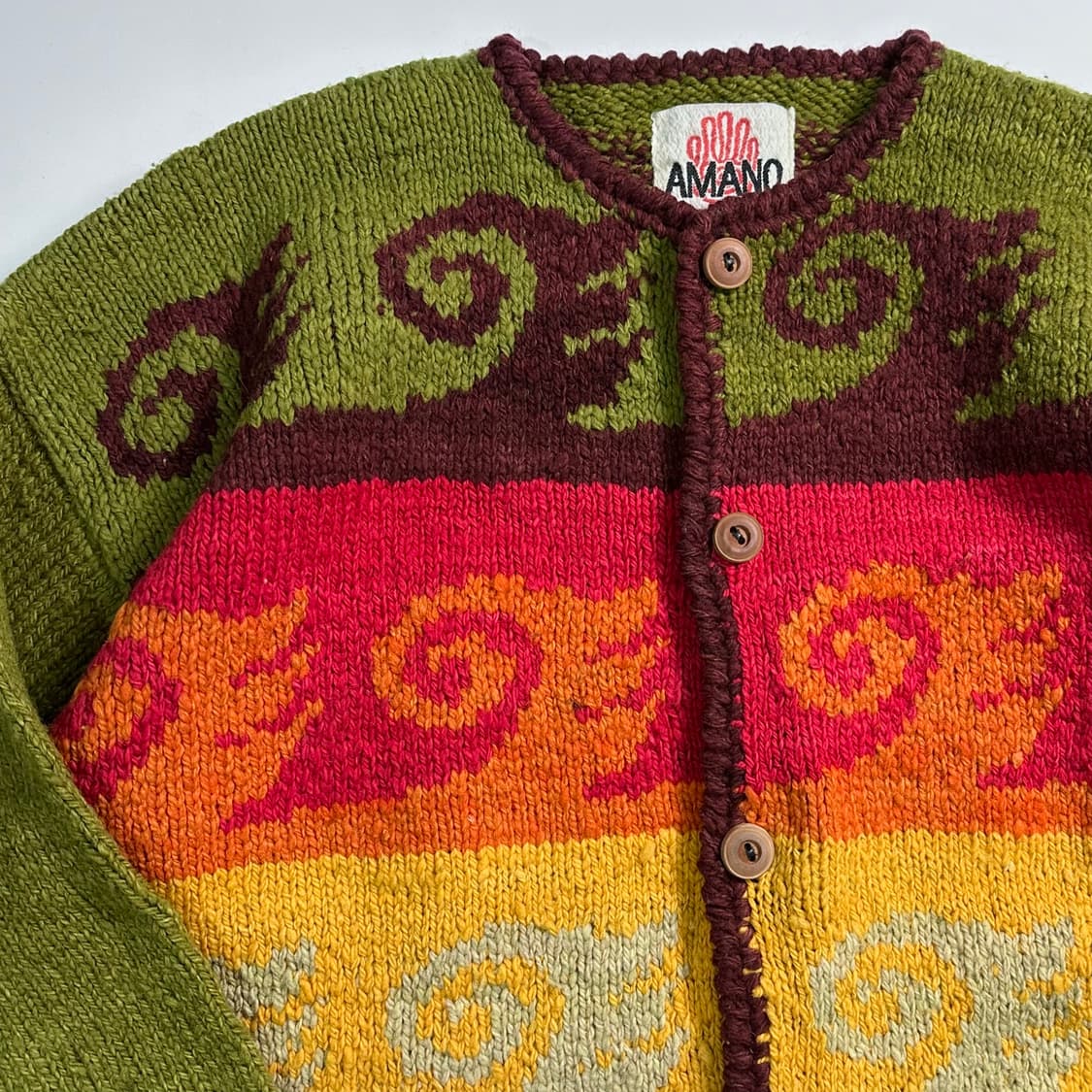 Amano 빅 웨이브 울 가디건   상품이미지4