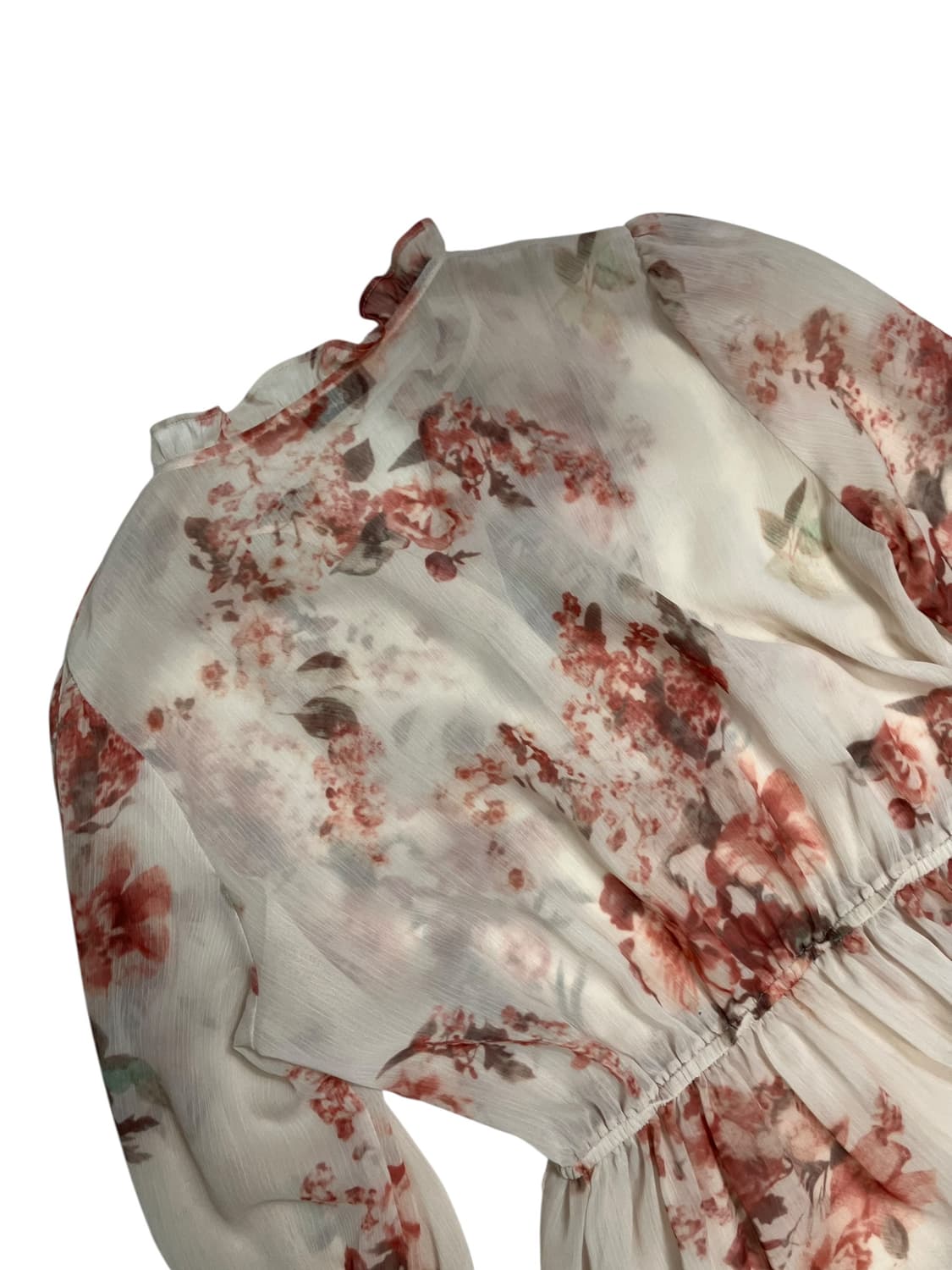 Roem 플라워 패턴 롱 쉬폰 원피스 M 상품이미지5