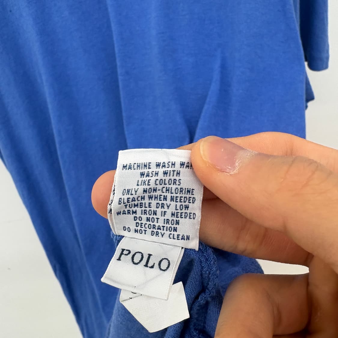 폴로 랄프로렌 블루 반팔 티셔츠 남XL 상품이미지6
