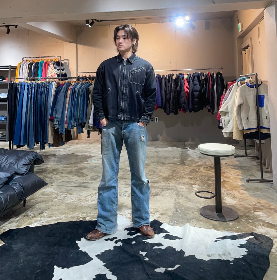 Lee Black Biker Jacket 상품이미지2