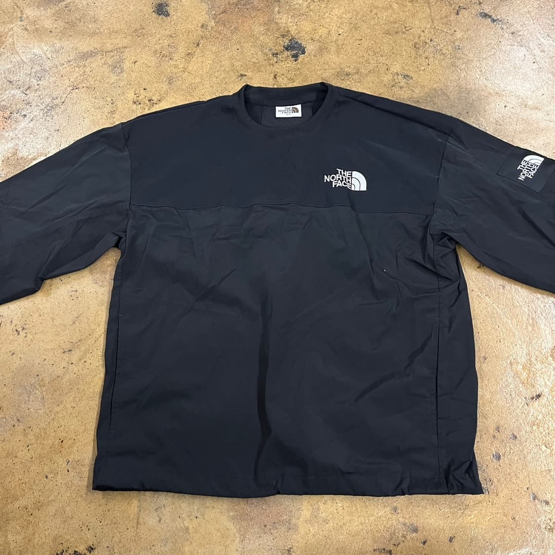 [정품/M] 노스페이스 블랙 맨투맨 긴팔 티셔츠 b18 상품이미지3